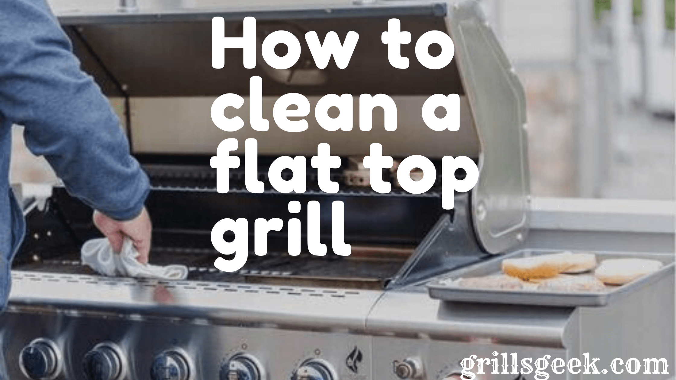 how to clean a flat top grill without chemicals