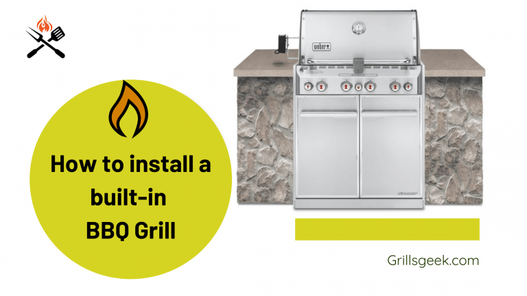 how to install a built in bbq grill